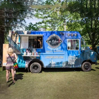 Usa Electric Food Truck with Full Kitchen Pizza Juice Blender Bubble Tea Trailer Coffee Container Shop Mobile Ice Cream Cart