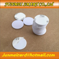 25MM RFID PVC Tag for access control, NFC PVC Token with Sticker RFID PVC tag 13.56MHz ISO14443A with S50 Chip