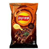 【Lay’s 樂事】樂事煙燻豬肋排洋芋片85g/包