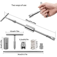 Dent Puller Dent Remover with T bar Dent Puller Tabs for Car Dent Repair and Metal Surface Dent Removal Tool kits