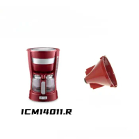 For DeLonghi ICM14011 Coffee Machine Accessories Red Filter Fixed Seat Funnel