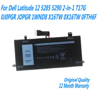 New 7.6V 42Wh J0PGR Laptop Battery For Dell Latitude 12 5285 5290 2-in-1 T17G 0J0PGR JOPGR 1WND8 X16TW 0X16TW 0FTH6F