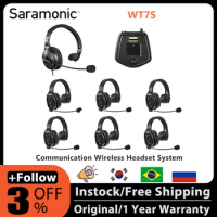 Saramonic Witalk WT7S Full Duplex Wireless Intercom Headset System Marine Communication Headset Boat Coaches Teamwork Microphone