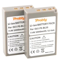 2 Pcs PS-BLS5 PS BLS5 BLS5 Battery for Olympus OM-D E-M10 PEN E-PL2 E-PL5 E-PL6 E-PM2 Stylus 1