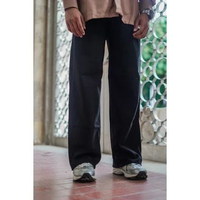 Weird Jeans - Baggy Black No Ripped - Celana Jeans Panjang Pria Baggy Jeans Polos Nyaman Baggy Hitam