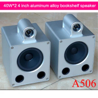 40W*2 4-inch Aluminum Alloy Enclosure Speaker A506 CNC Bookshelf Speaker HIFI Speaker Computer Speaker Audio Speaker