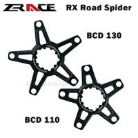 Spare parts for road bicycle direct mount spider for 3 screw crank BCD110/130BCD GXP bike parts RX spider crown 5 bolt Chainring