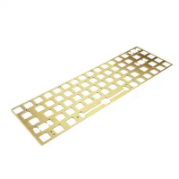65% 68 GK68 Plate | CNC Brass Brush Finish Plate | Replace GK68X GK68XS Alu Case Plastic Case Mechanical Keyboard Wireless DIY
