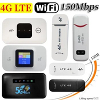 4G WiFi Router 150Mbps USB Dongle Mobile Hotspot Portable Outdoor Wireless Mobile 4G Lte Wi fi Router Modem With Sim Card Slot