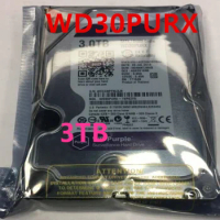 Original New Hard Disk For WD Red 3TB SATA 3.5" 5400RPM 64MB Monitoring HDD For WD30PURX