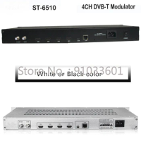 ST6510 4 Channels DVB-T Modulator HD MPEG4 H.264 1 Frequency To 4 Route Terrestrial Digital Tv Av To Dvb T Rf Vs St-6503