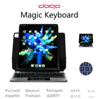 DOQO Magic Keyboard Case For ipad Pro 11 12.9 2021 2020 2018 Air 4 5 10.9 2022 Magnetic Levitation Keyboard Vertical Screen Case