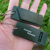 2pcs/set Survival Whistle First Aid Kits Outdoor Emergency Signal Rescue Camping Hiking outdoor sport referee Multiple audio
