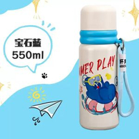 全城热卖 - 高顏值兒童保溫杯 便攜式男生運動水杯 戶外提繩咖啡隨行杯 316不鏽鋼防漏直飲 大容量保溫壺