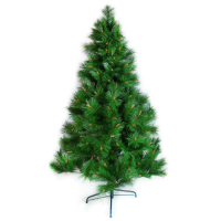 摩達客 台製6尺(180cm)特級綠松針葉聖誕樹-裸樹