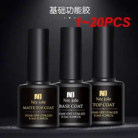 1~20PCS Nail Polish Base Coat Top Coat Tempered Frosted Seal Bottom Glue Manicure Removable Primer and Dehydrator