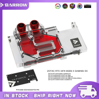 บล็อกน้ำ GPU Barrow 3070สำหรับ ZOTAC Geforce RTX 3070 X-GAMING OC,ฝาครอบ ARGB GPU Cooler แบบเต็ม,BS-ZOXG3070-PA