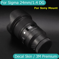 For Sigma ART 24mm F1.4 DG HSM (For Sony E Mount) Decal Skin Vinyl Wrap Film Camera Lens Protective Sticker ART24 24 1.4 F/1.4