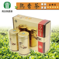 【南投縣農會】南投茶宴 五顆星熟香-重培火烏龍茶端午節禮盒150gx2罐(共0.5斤 附贈提袋)