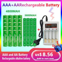 Official original aa and aaa rechargeable battery +chargers 1.5V batteries aa rechargeable alkaline batteries, aaa battery