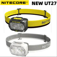 NITECORE NEW UT27 Ultra Lightweight Dual Beam Triple Output Elite 800 Lumens Rechargeable Headlamp Running Camping Headlight