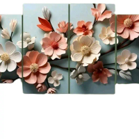 WALLDECORE HIASAN DINGDING DEKORASI RUMAH/PAJANGAN DINGDING POSTER KAYU PAPAN MDF SIZE 45X75 Dinding