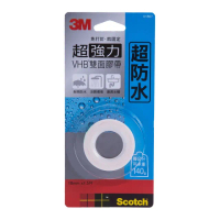 【3M】超強雙面膠帶-防水18mm x1.5M V1807N(黏貼 修補 居家修膳)