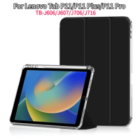 Smart Tablet Case for Lenovo Tab P11 P11 Plus 11 inch P11 Pro TB-J606 TB-J607 TB-J706 with Pencil Holder Protective Casing Cover