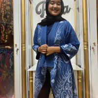Outer batik wanita jeans 02