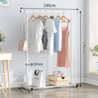Simple Clothes Rack Floor To Ceiling, Indoor Bedroom Clothes Storage Rack Household Clothes Drying Rack