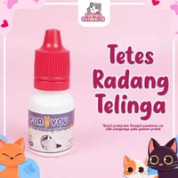 FURYOU - Radang telinga kucing, radang kutu telinga, infeksi telinga, muncul cairan pd telinga kucin