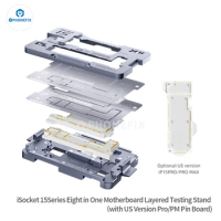 QIANLI iSocket Motherboard Layered Test Fixture for iPhone 15 Series Double-deck Motherboard IC Chip Function Tester Platform
