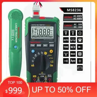 Temukan Multimeter LAN Cable Tracker MS8236 Mastech Wire Network Tester Kabel Digital Multitester Mu