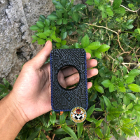 Sleeve Case Centaurus M200 Motif Bolong Engraving Aztec-Biru Navy