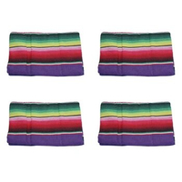 Promotion! 4X Mexican Tablecloth For Mexican Party Wedding Decorations, Mexican Saltillo Serape Blanket Bed Blanket Table Cover