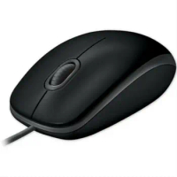 Logitech B100 Optical Wired Mouse for Office Home