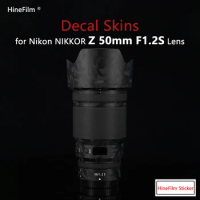 NiKKOR Z50 1.2S Lens Sticker Z 50 F1.2 Lens Protective Cover Skin for NIKON Z 50mm f/1.2 S Lens Decal Skin Protector Cover Film