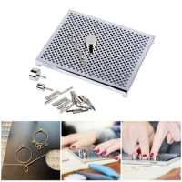 B36D Convenient Wire Bending Jig Set Wires Shaping Tool Professional Aluminum Wire Looping Tool Jewelry Making Supplies