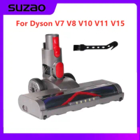 Brush Head For Dyson Electric Vacuum Brush Cleaner Cleaning for Dyson V7 V8 V10 V11 V15 Replaceable Parts With LED light