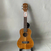 23'Ukulele All solid body Acacia wood,Rosewood fingerboard 18 Frets Tenor Ukulele Acoustic Guitar Hawaii 4 String Guitar