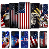 Phone Case For OPPO Find X5 X3 X2 Pro Lite Noe phone Cover shell for oppo find x5 X3 Pro case American USA Flag Independence day