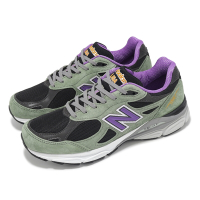 New Balance 休閒鞋 990 V3 男鞋 綠紫黑 美製 拼接 麂皮 緩衝 碳板 經典 NB M990TC3-D