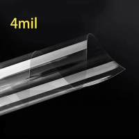 90cmx3m 4Mil Film Transparent Safety Window Foil Anti Shatter Clear Glass Protection Self Adhesive Window Tint for Home Car