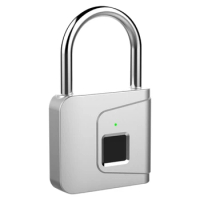 Locker Smart USB Charging Fingerprint Padlock Fully Automatic Keyless Zinc Alloy Security Door Lock