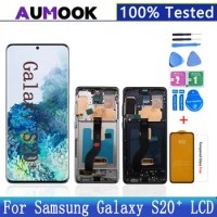 OLED Display For Samsung Galaxy S20+ LCD S20 Plus Display Touch Screen G985F Digitizer For Samsung S20+ G985 G986B/DS LCD