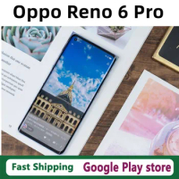 New Oppo Reno 6 Pro 5G Cell Phone Fingerprint 64.0MP+32.0MP 6.55" 90HZ Dimensity 1200 65W Fast Charger Dual Sim Face ID OTA
