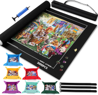 Jigsaw Puzzle Mat Roll Up to 1000 1500 2000 Piece Portable Table Puzzle Board Mat Saver Keeper with