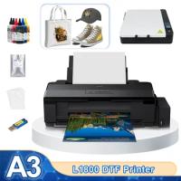 A3 DTF Printer for Epson L1800 Converted DTF Printer with DTF Oven Directly Transfer Film A3 DTF Printer for Clothes T-shirt