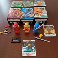 Roboman Ninjago Minifigure Series: Set Koleksi Ninja & Senjata Lengkap!