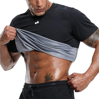 HOTSUIT Sauna Shirt for Men Heat Trapping Workout Shirts for Men Short Sleeve Sweat Vest for Gym Exe